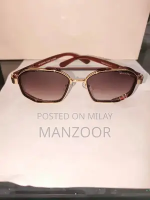 Photo - Fashion Sunglasses with Black Silver Frame and Light Blue Lens