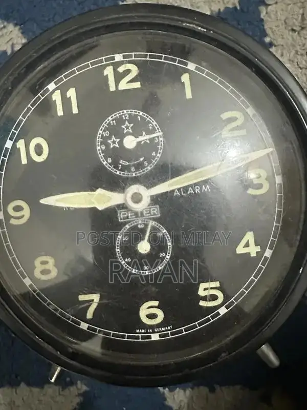 Vintage German Mechanical Desk Clock - Classic Timepiece