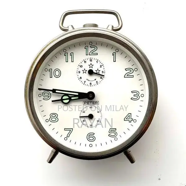 Vintage German Mechanical Desk Clock - Classic Timepiece