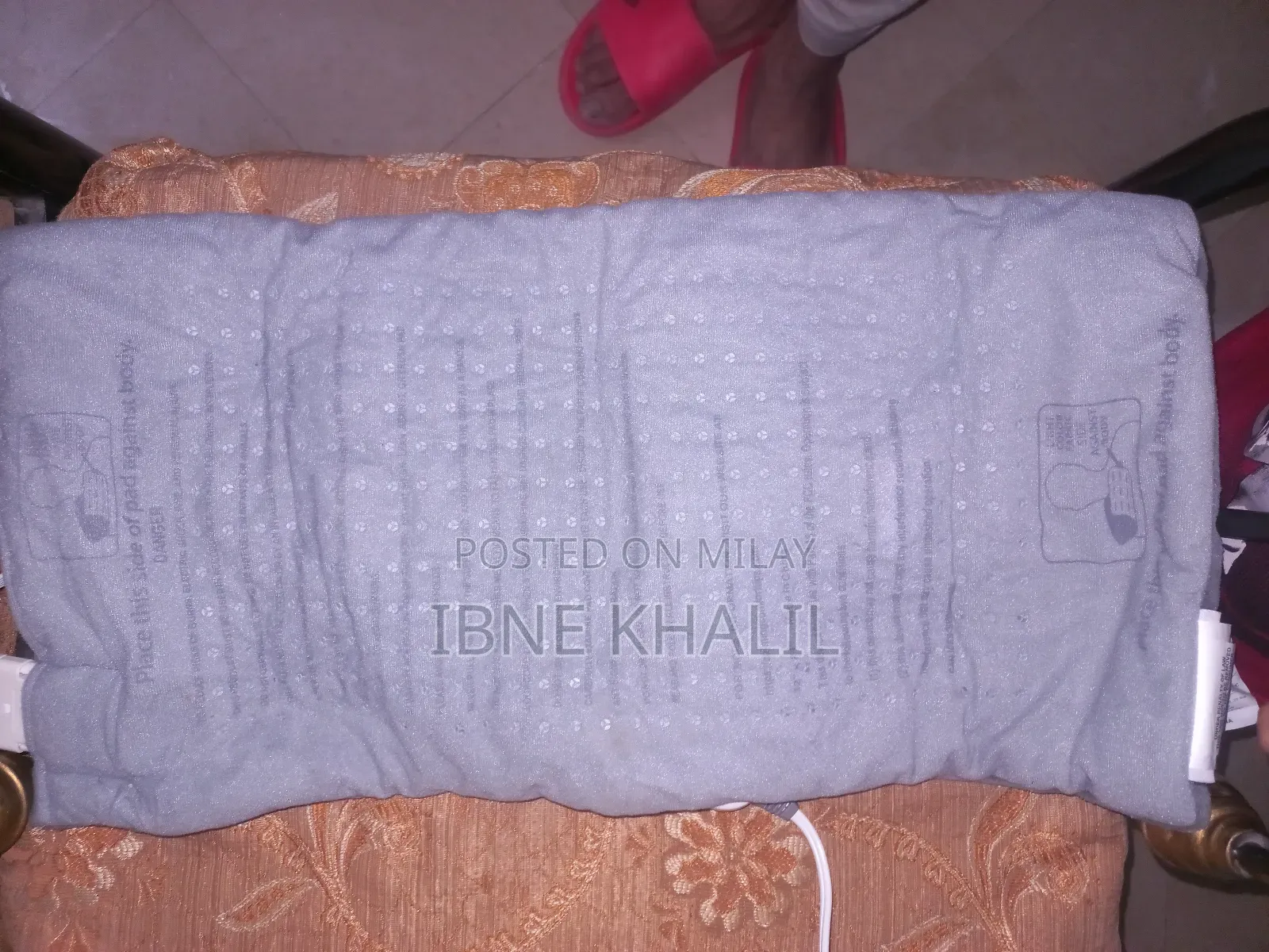 Physiotherapy Heat Massaging Weighted Heating Pad by Sharper Image