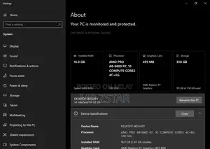 Desktop Computer HP EliteDesk 705 G3 16GB AMD A8 HDD+SSD 320GB