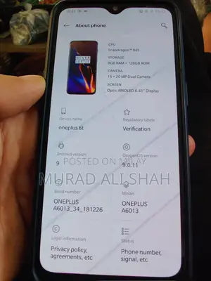 OnePlus 6T 128 GB Black