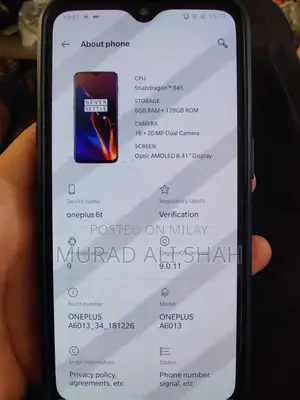 OnePlus 6T 128 GB Black