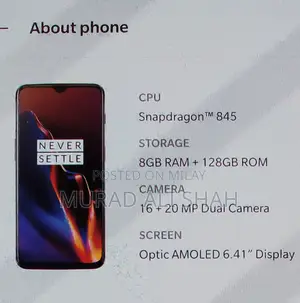 OnePlus 6T 128 GB Black