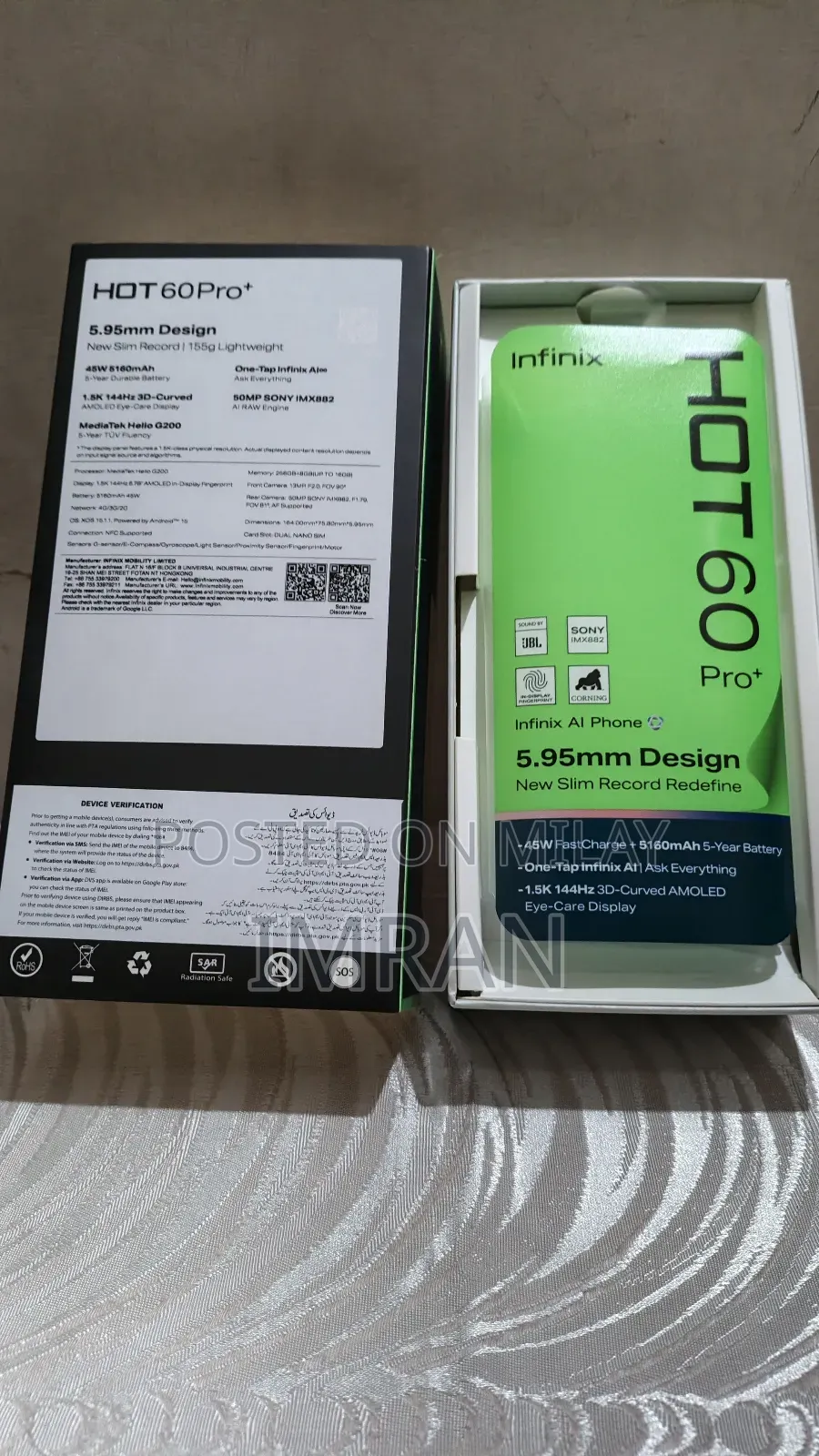New Infinix Hot 60 Pro+ 128 GB Silver
