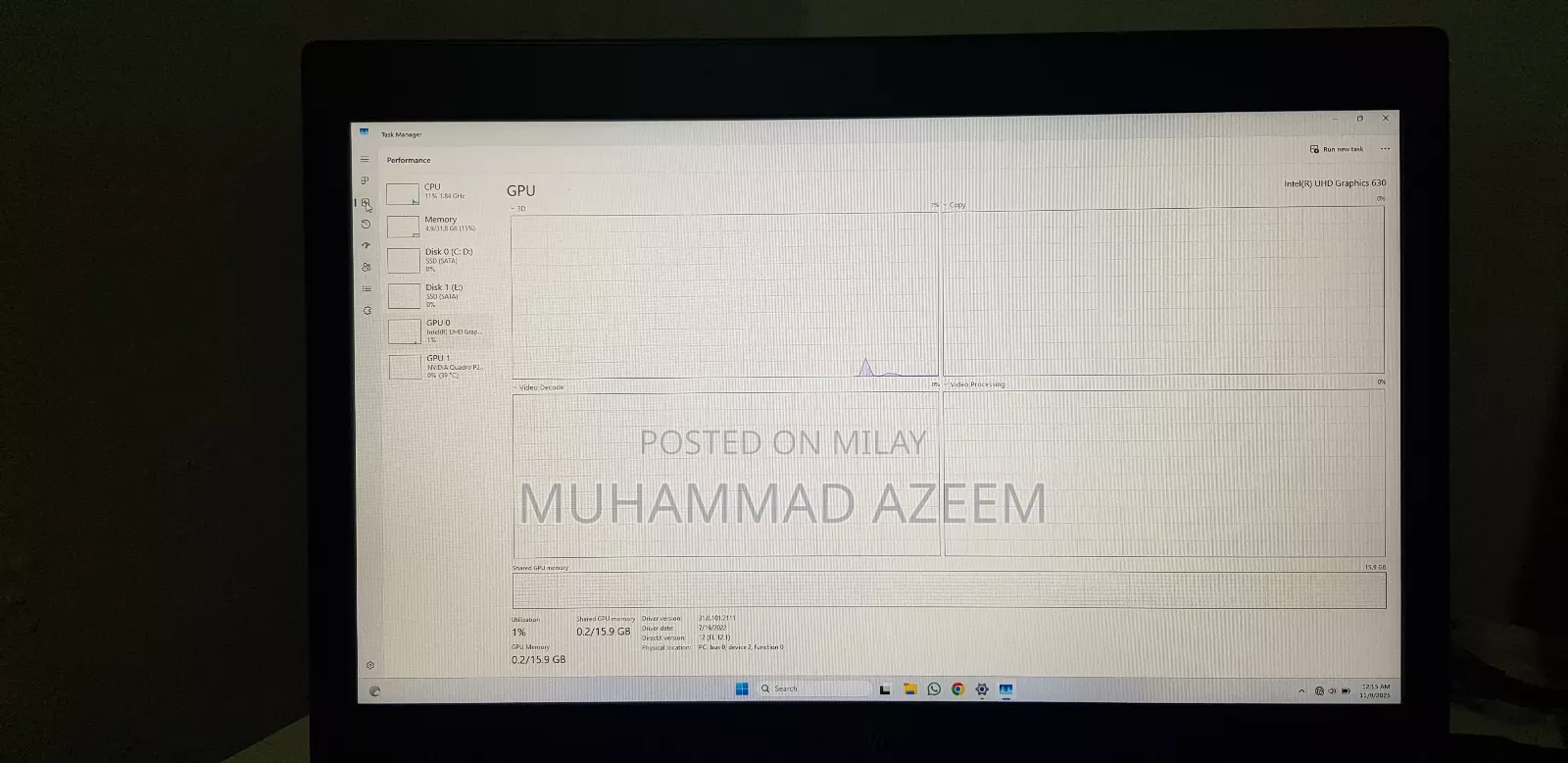 Laptop HP ZBook 15 G5 32GB Intel Core I7 SSD 512GB