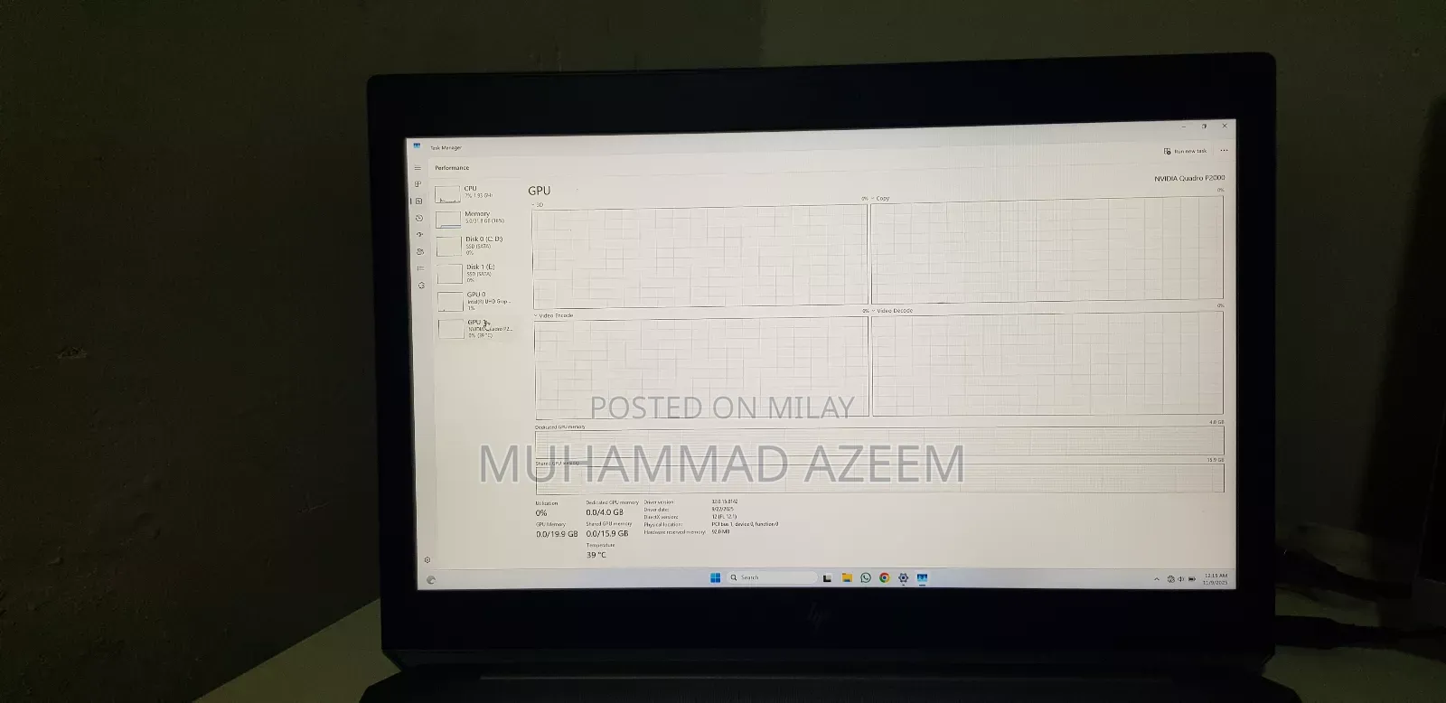 Laptop HP ZBook 15 G5 32GB Intel Core I7 SSD 512GB