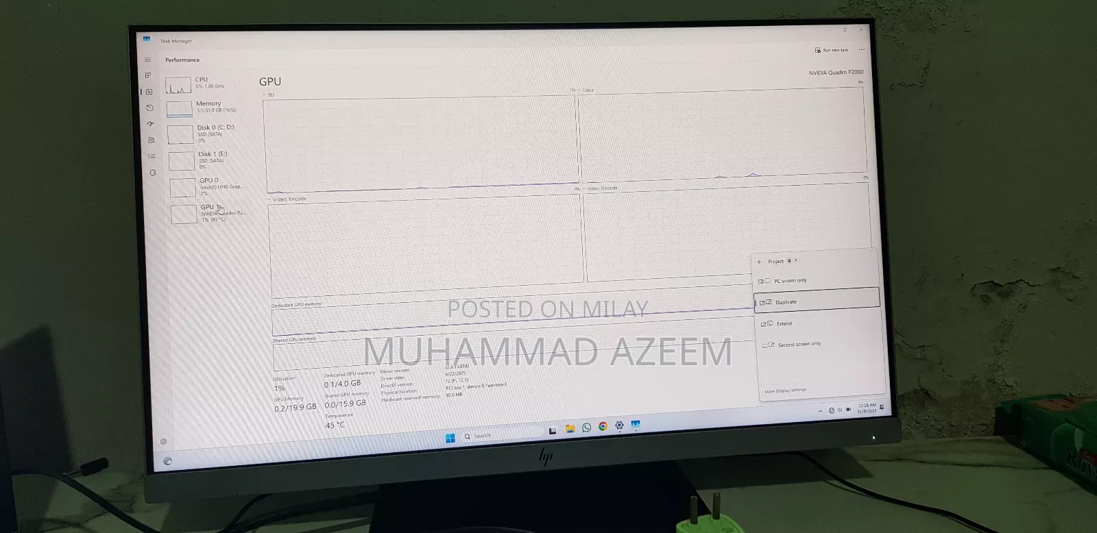 Laptop HP ZBook 15 G5 32GB Intel Core I7 SSD 512GB