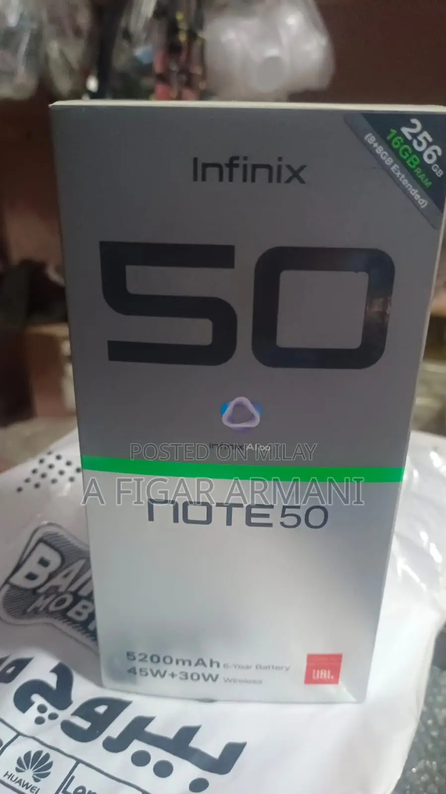 New Infinix Note 50 4G 256 GB Yellow