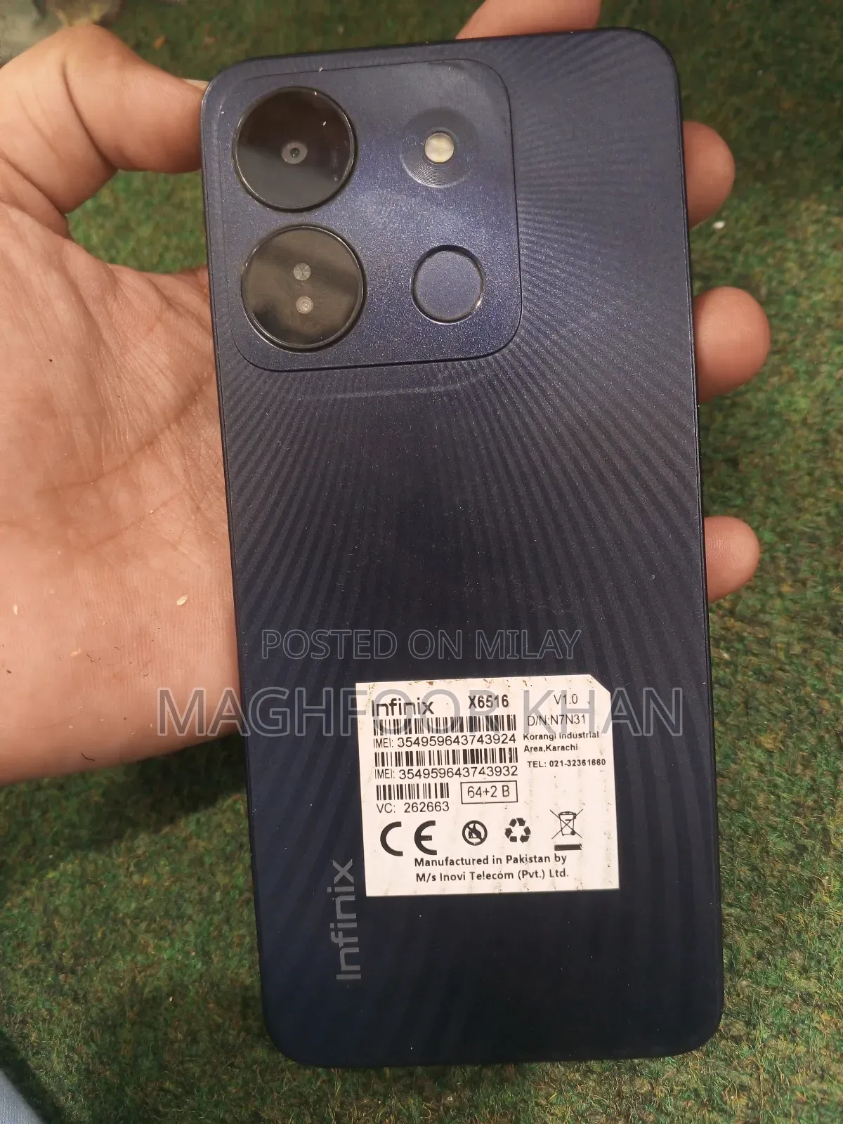 Infinix Smart 7 64 GB Black