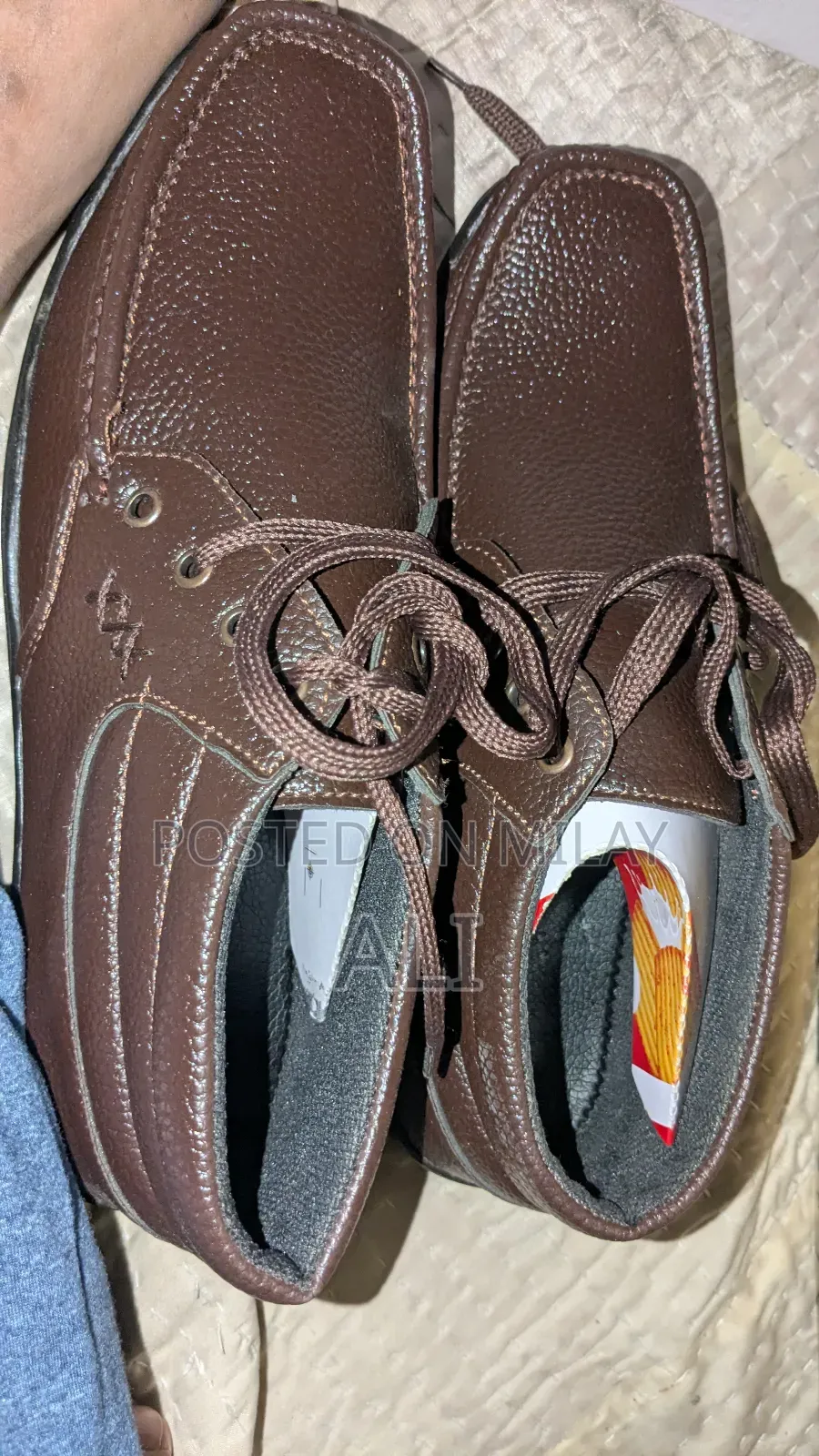 Mens Textured Lace-Up Shoes