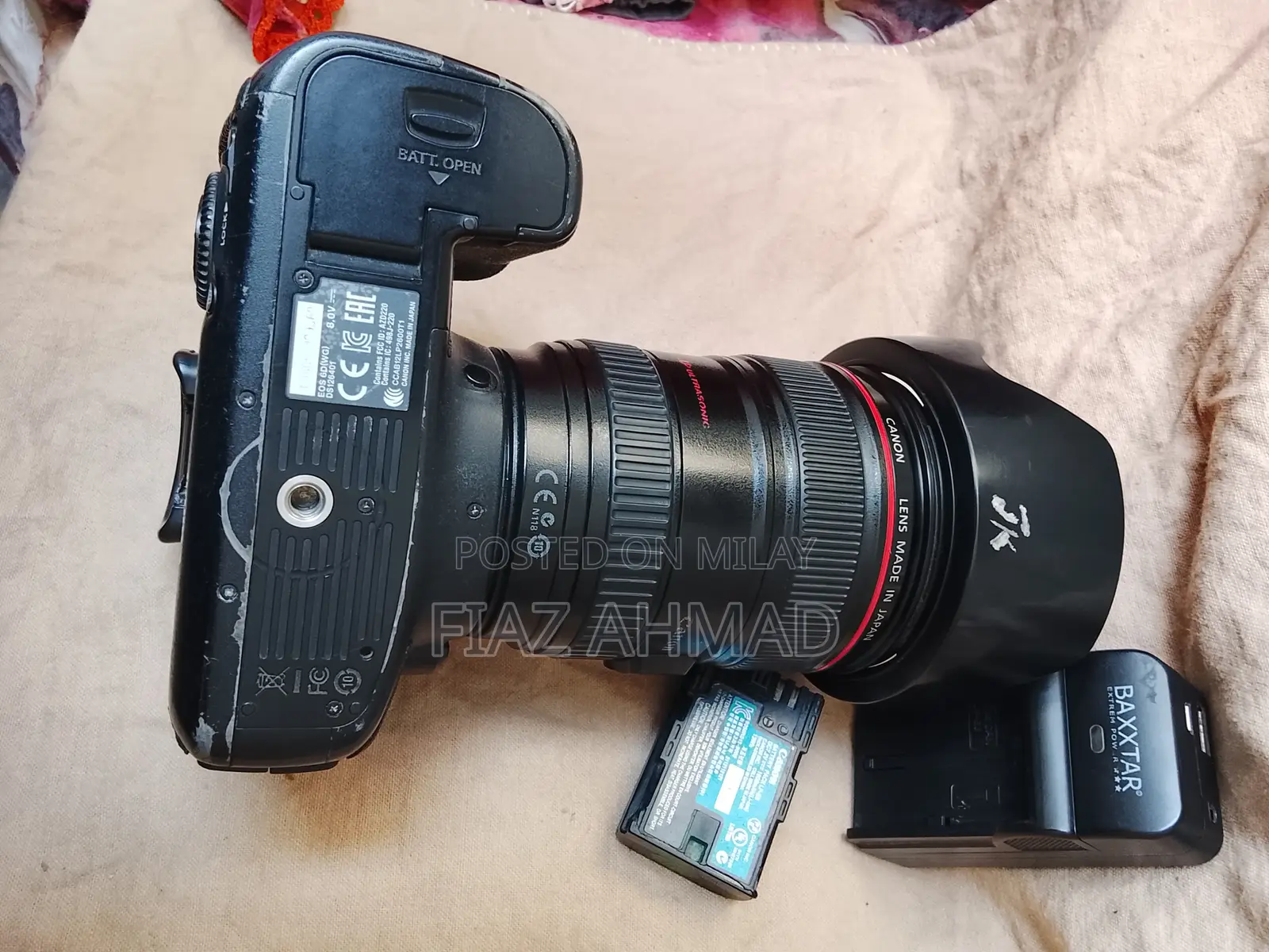 Canon 6d With 24x105bettry Charger Strip Good Condition