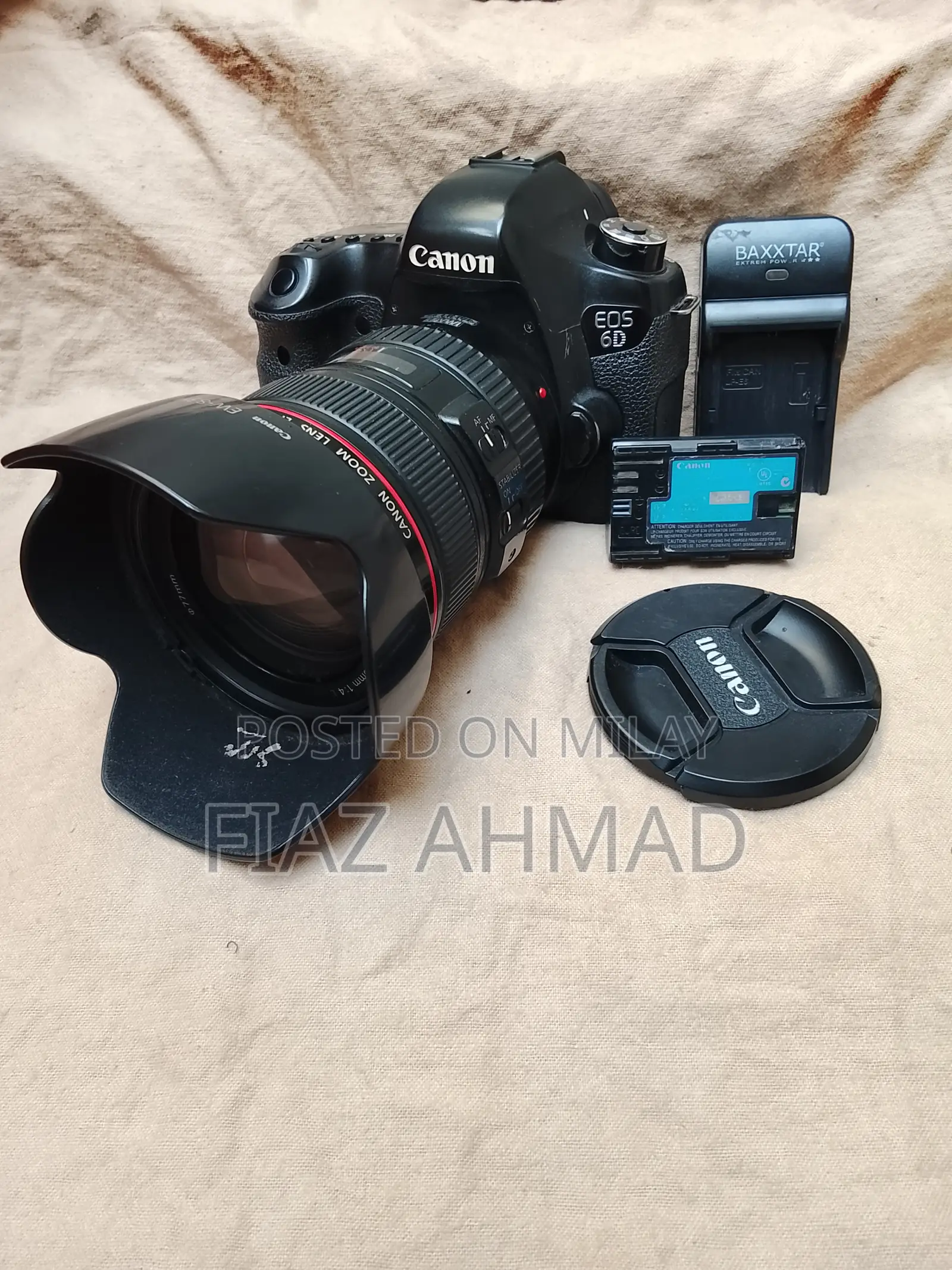 Canon 6d With 24x105bettry Charger Strip Good Condition