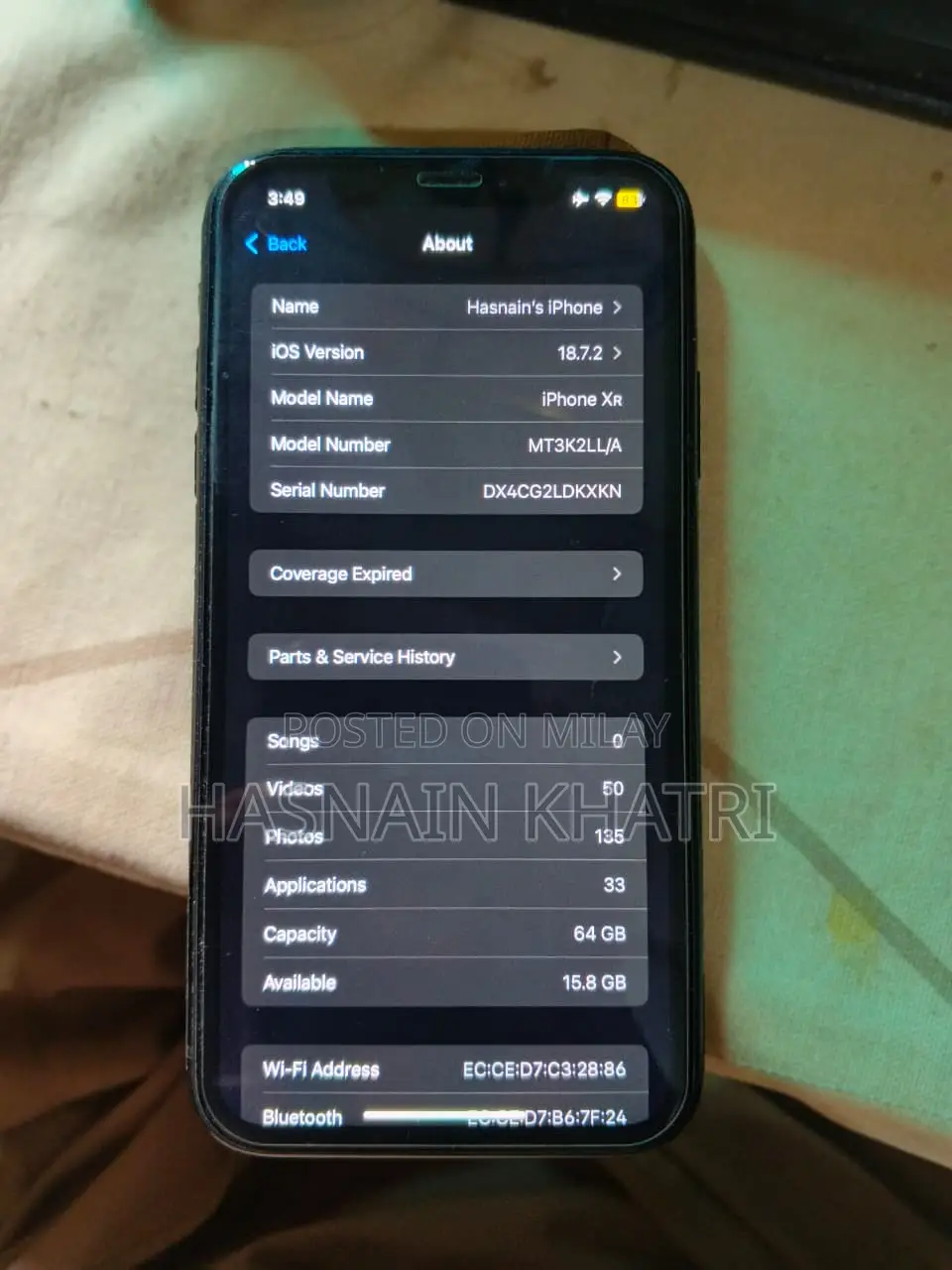 Apple XR 64 GB Black