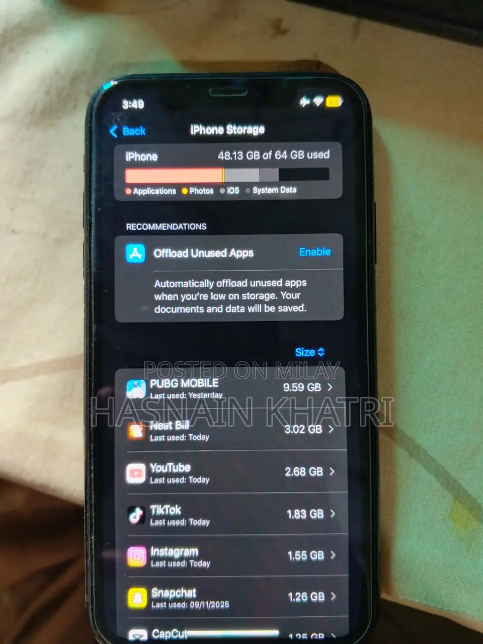 Apple XR 64 GB Black