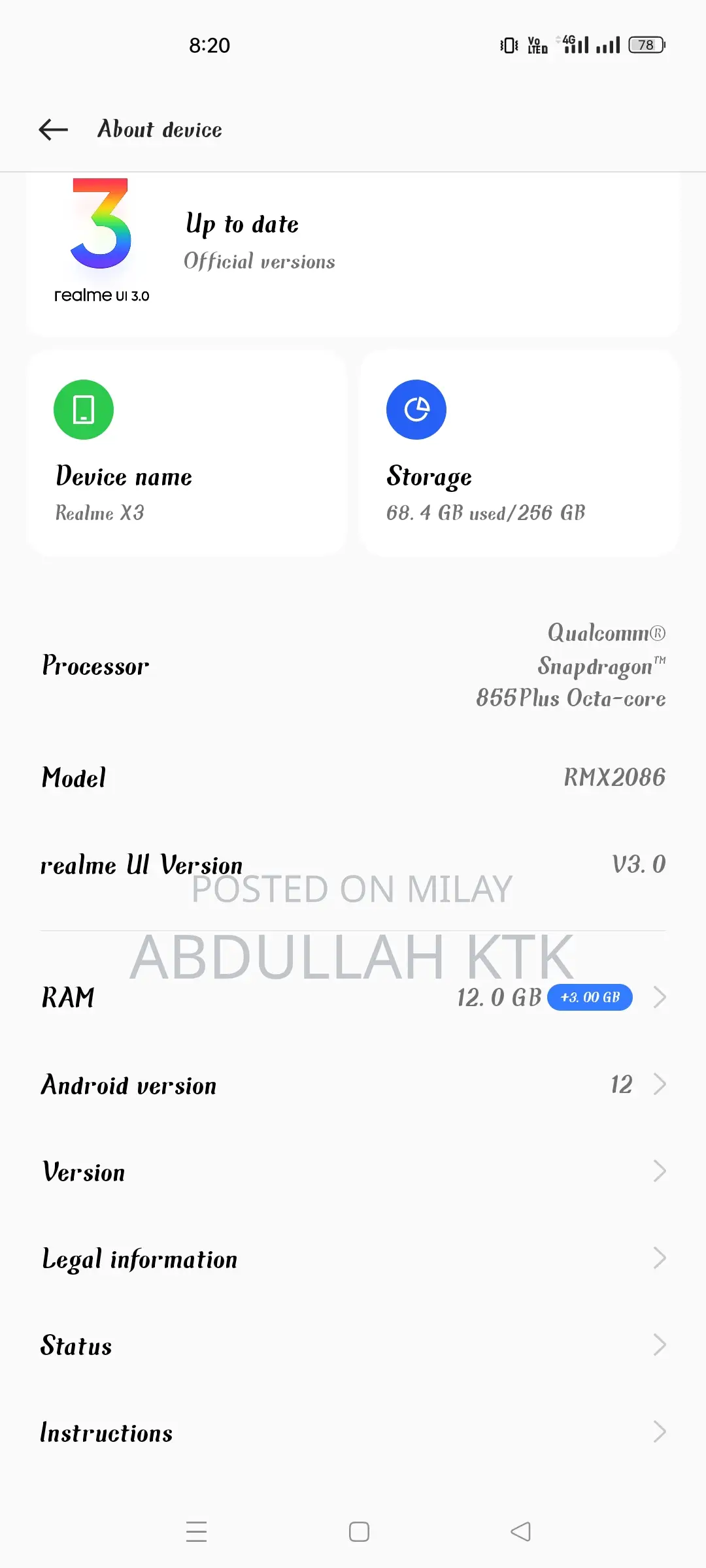Realme X3 128 GB White