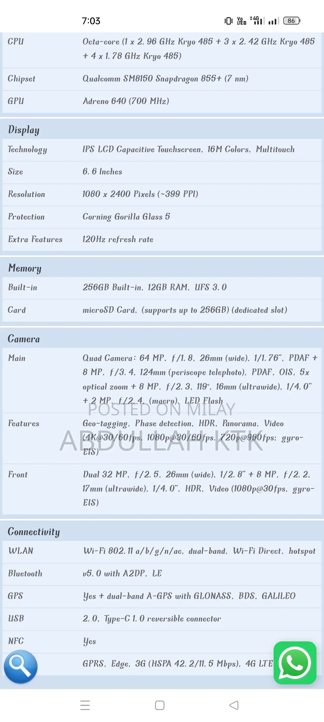 Realme X3 128 GB White