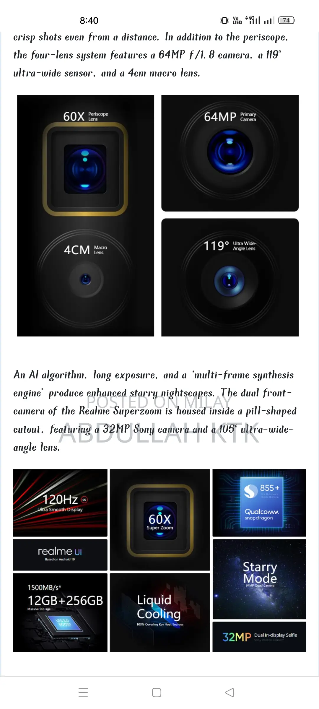 Realme X3 128 GB White