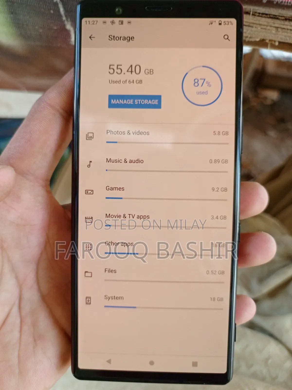 New Sony Xperia 1 64 GB Black
