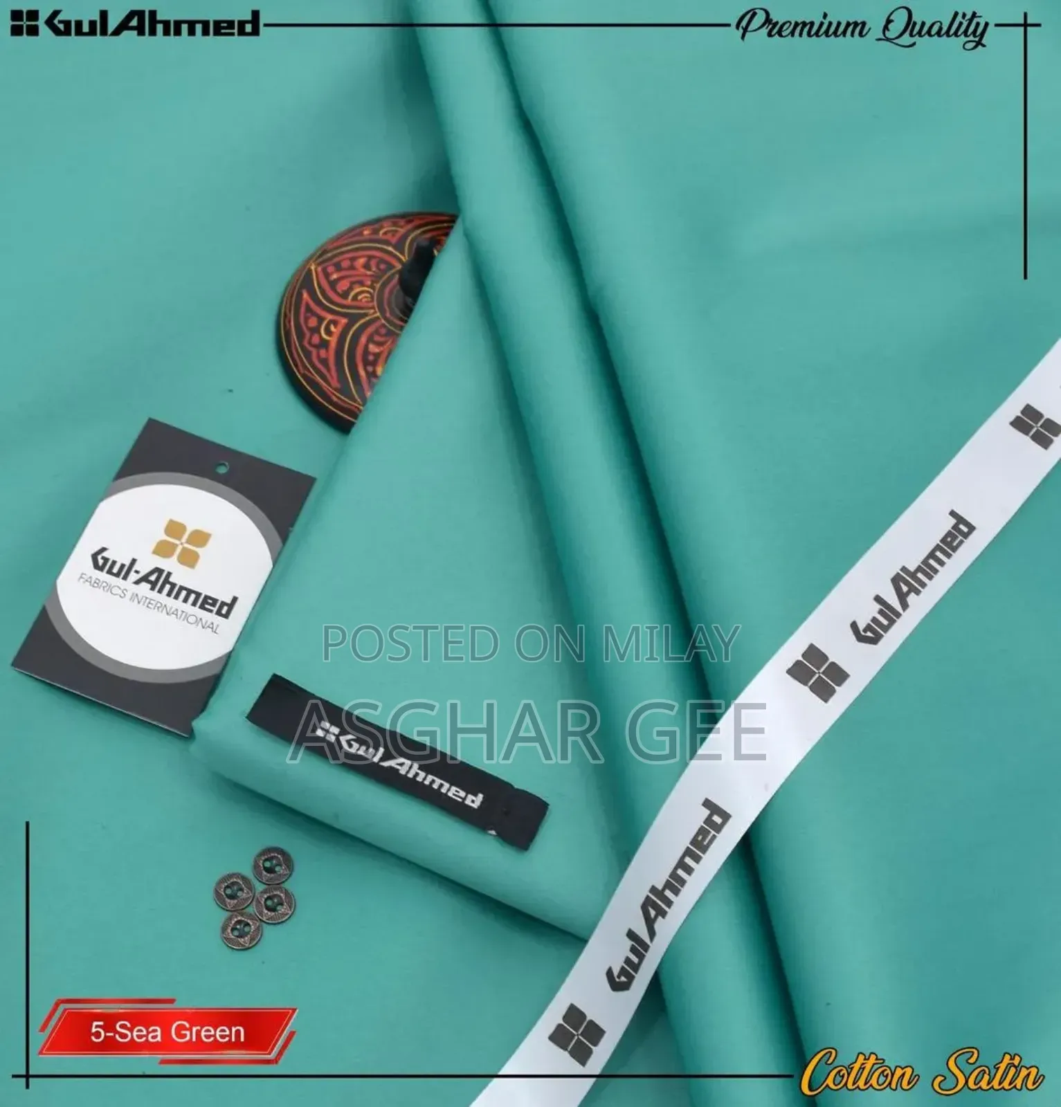 Men’S Unstitched Cotton Sotton Plain Suit