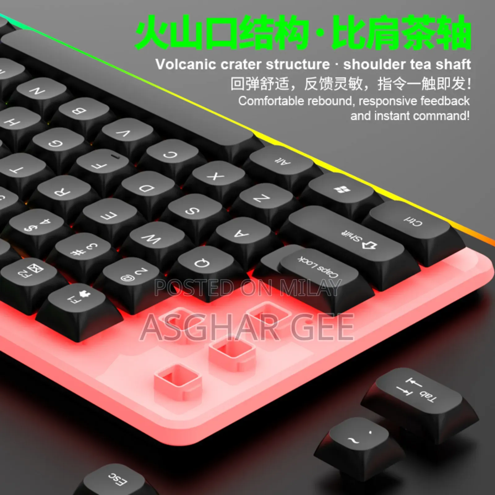 Li Magnesium Gtx350 Luminous Keyboard and Mouse Set