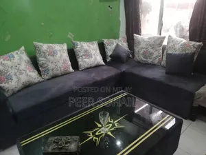 L Shaped Sofa New Style Urgent Sale With Table