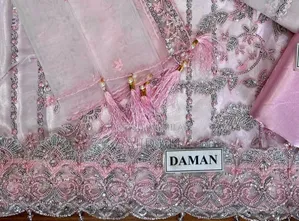 *Brand* Laam *Fabric* Full Net Suit With Satin Silk *Front* Full Emb