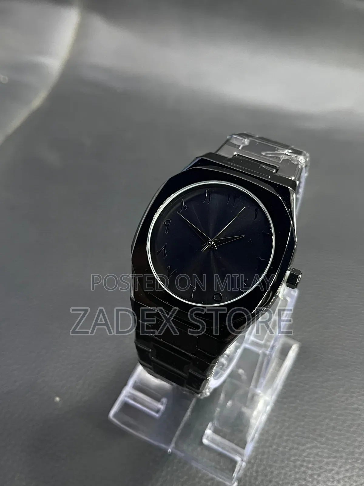 Premium Metal Black Dial Watch