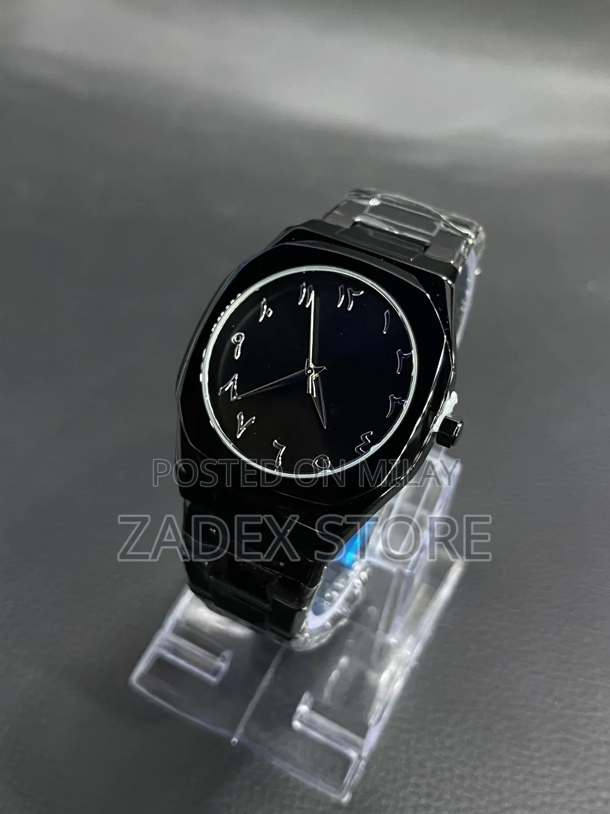 Premium Metal Black Dial Watch