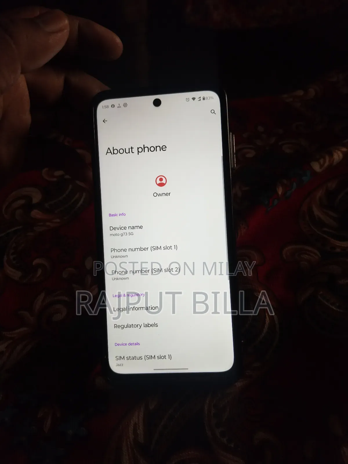 New Motorola Moto G73 128 GB White