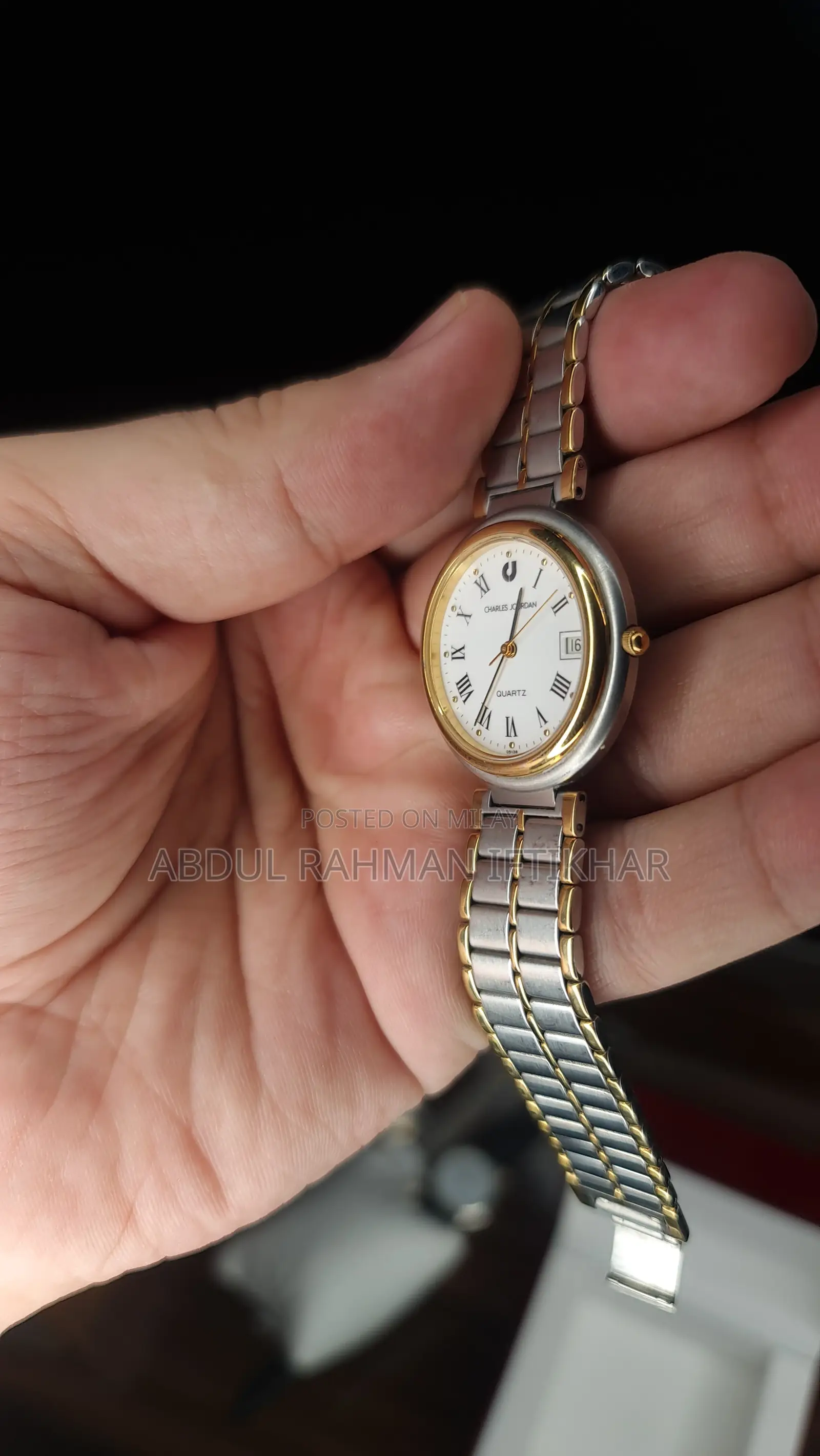 Charles Jourdan 154-3063 Vintage Watch Stainless Steel Water Resistant