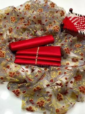 Khatan Silk Flowers Foam Print Dupata