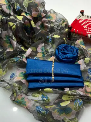 Khatan Silk Flowers Foam Print Dupata