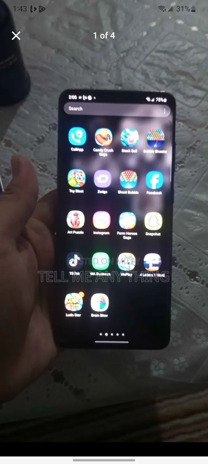 Samsung Galaxy S20 Ultra 5G 256 GB Gray