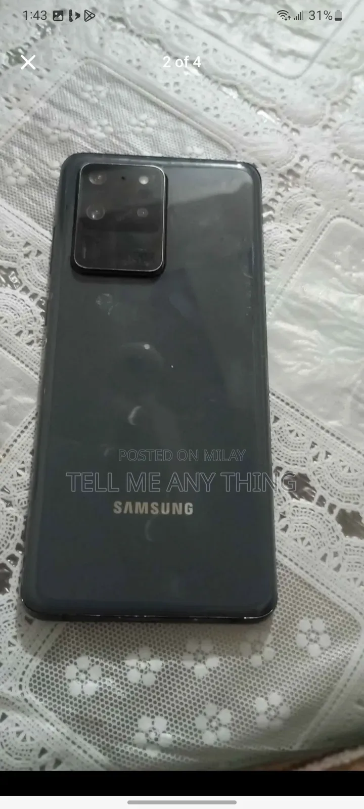 Samsung Galaxy S20 Ultra 5G 256 GB Gray