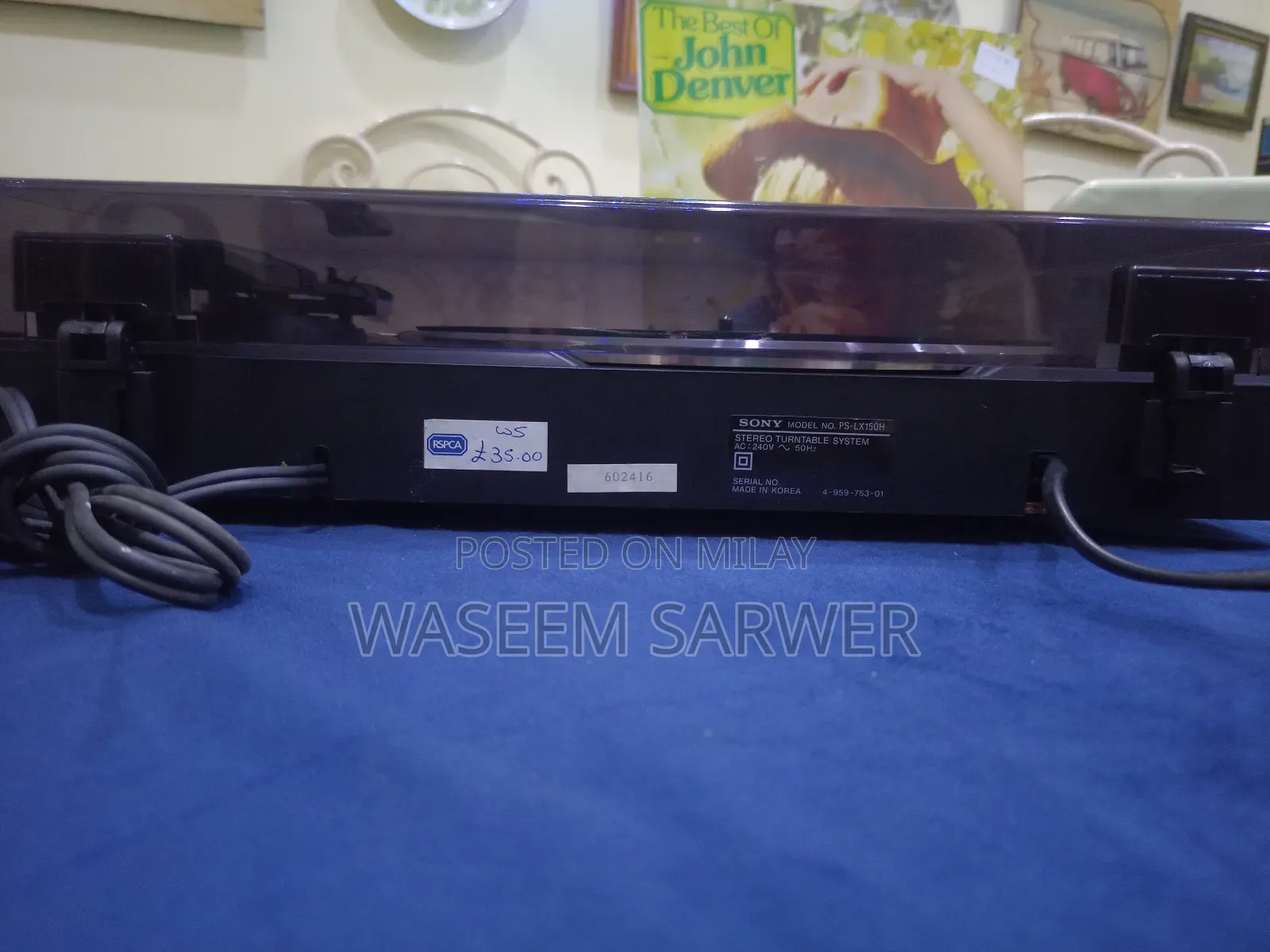 Sony Turntable Automatic Return Gramophone