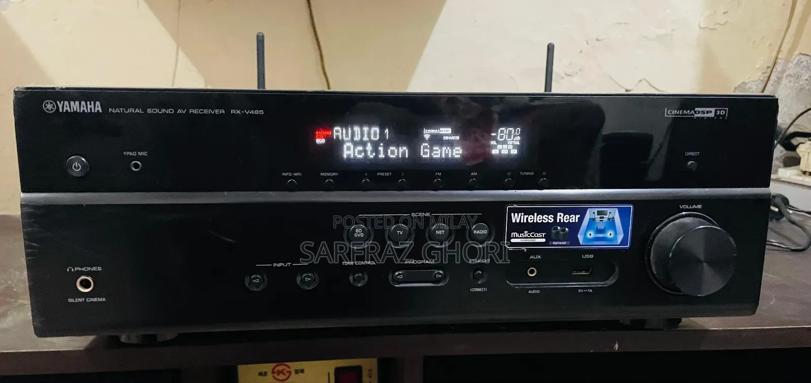 Yamaha Rx-V485 Bluetooth Wifi HDR Amplifier