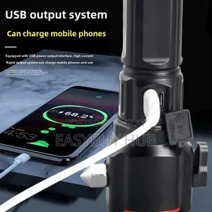 Rechargeable Flashlight With Power Bank