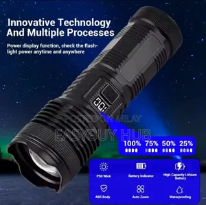 Photo - Rechargeable Flashlight With Battery Level Display