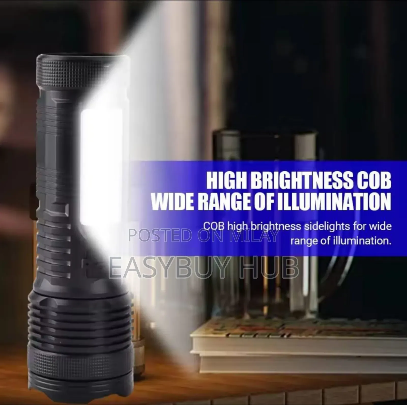 Rechargeable Flashlight With Battery Level Display