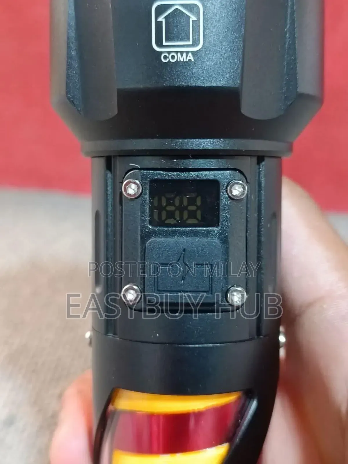 Rechargeable Flashlight With Battery Level Display and Power Bank