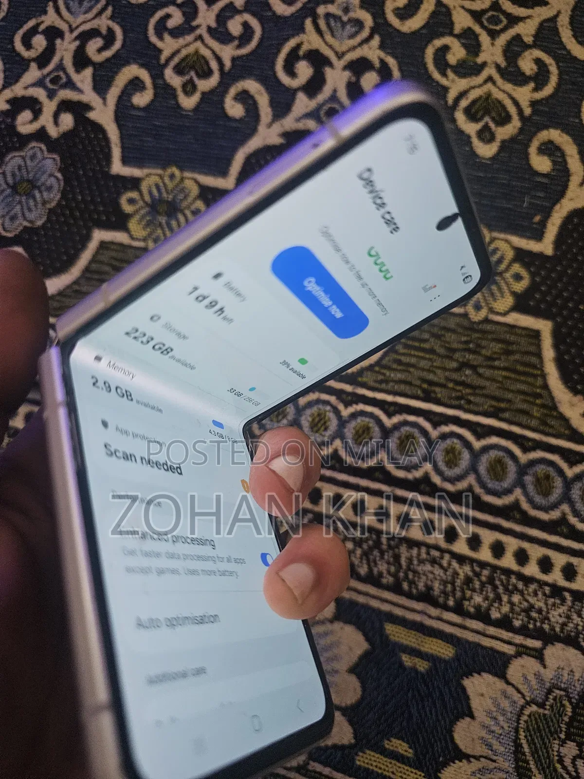 Samsung Galaxy Z Flip 3 256 GB Gold