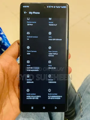 New Tecno Spark 20 Pro Plus 256 GB White