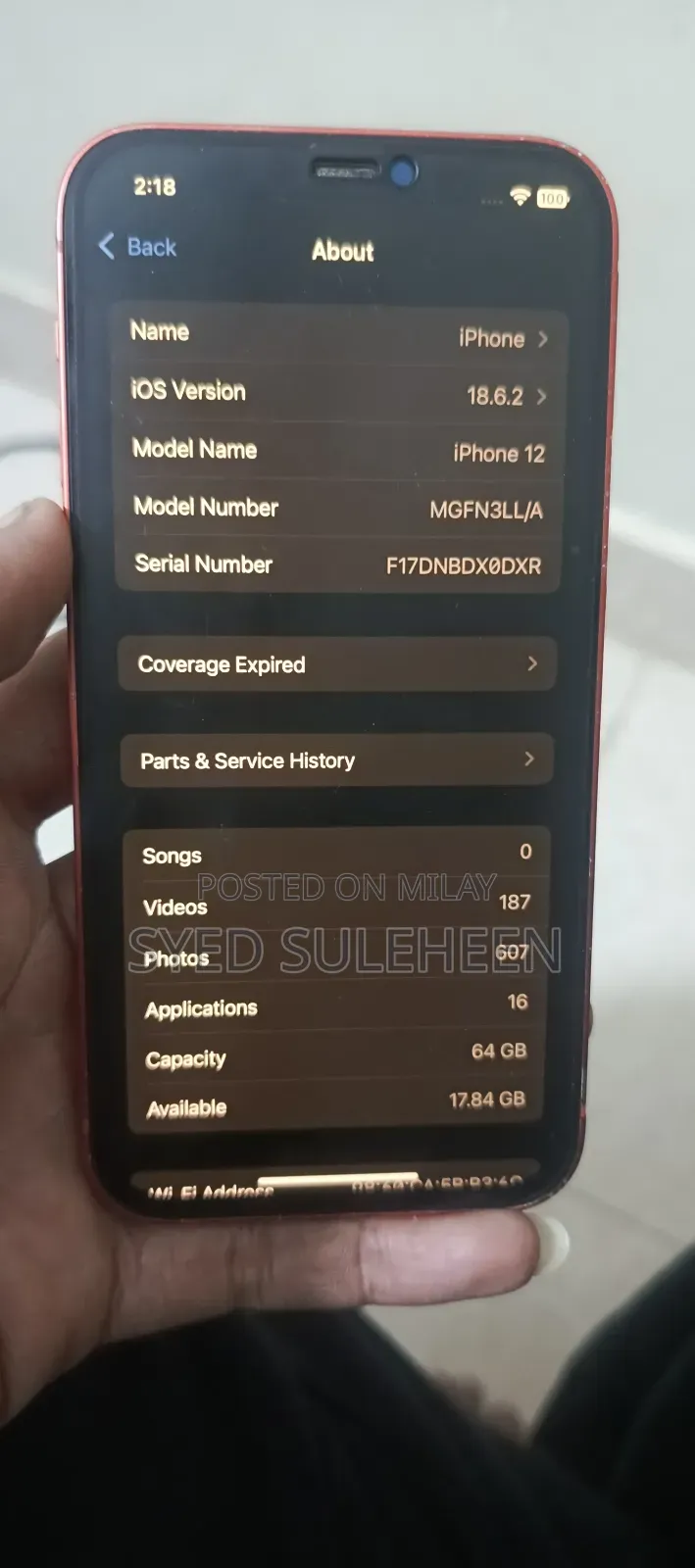 Apple iPhone 12 64 GB Red