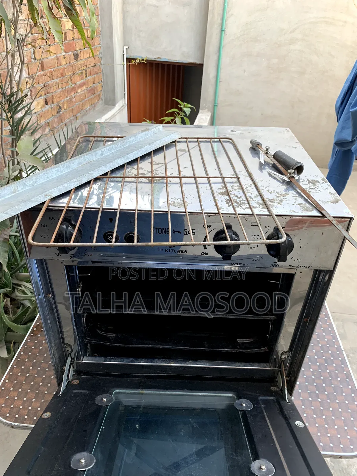 Gas Oven . Grill . Baked. Roast