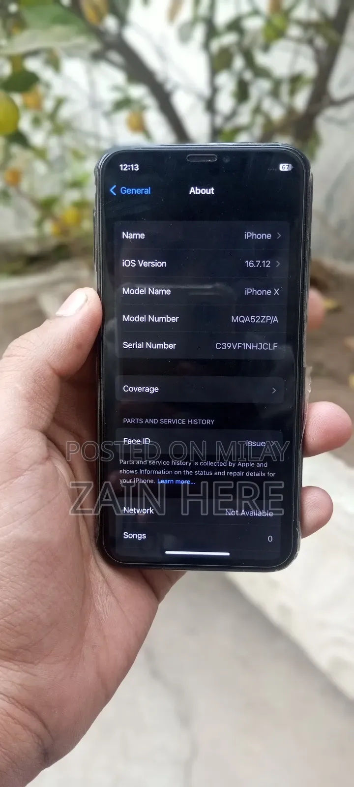 Apple iPhone X 64 GB Black