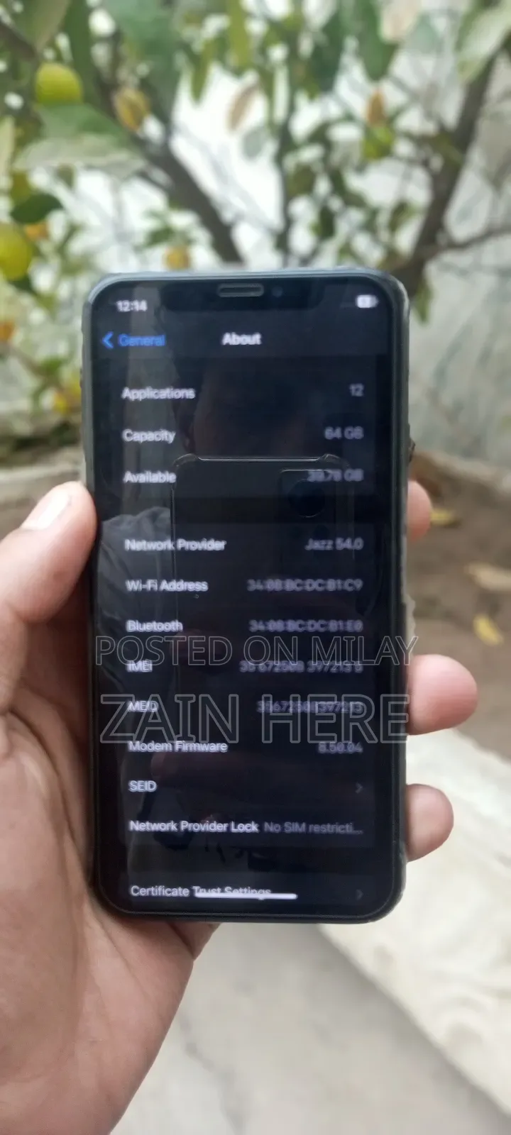 Apple iPhone X 64 GB Black