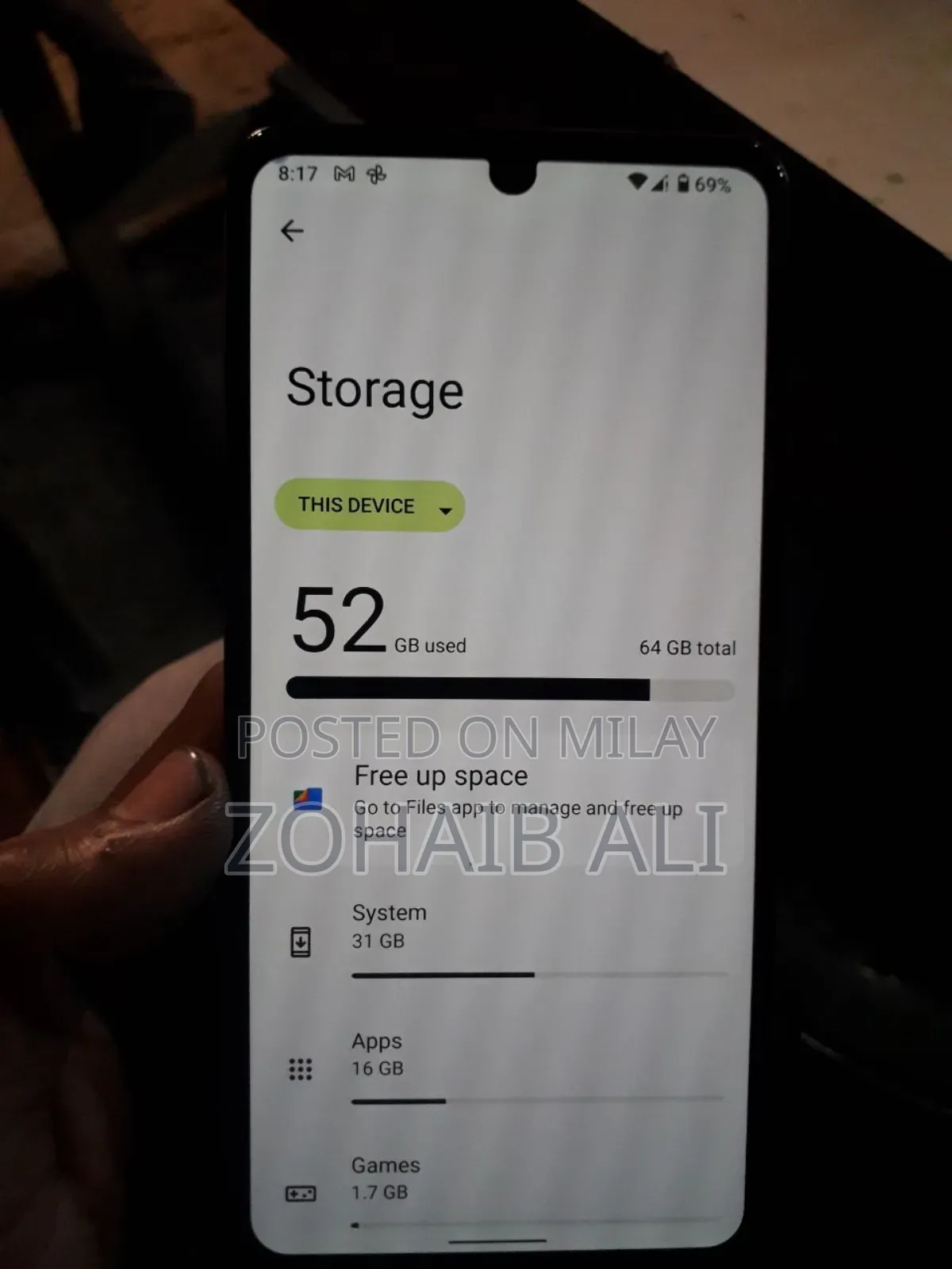 New Sharp Aquos Zero 5G Basic 64 GB Blue