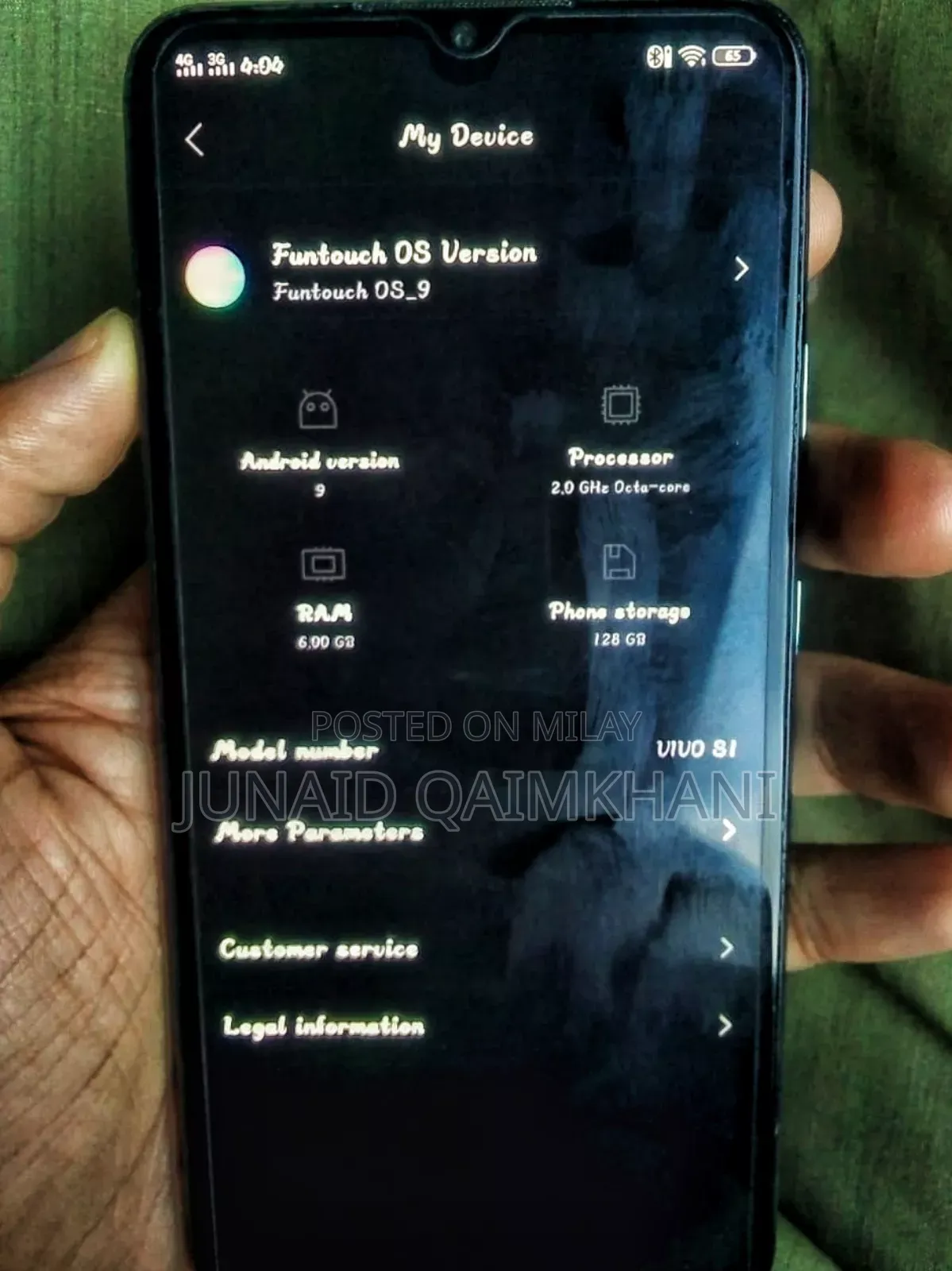 New Vivo S1 128 GB Blue