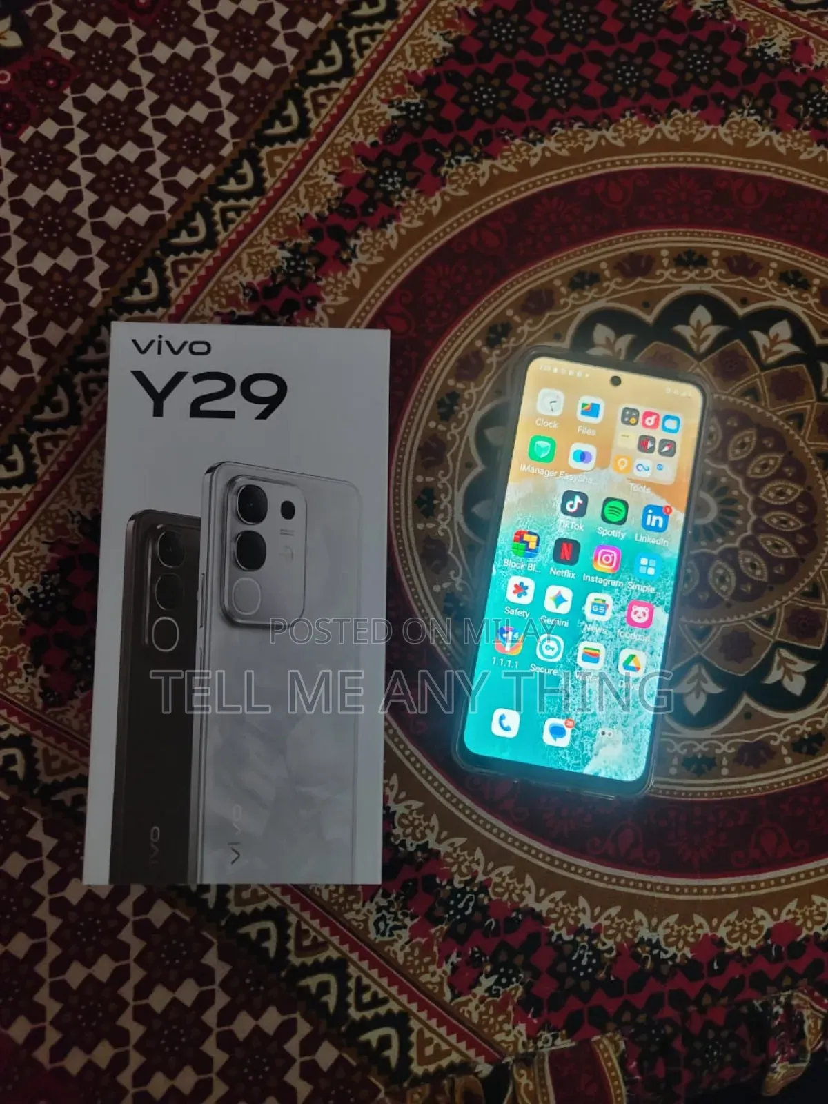 New Vivo Y29 128 GB Black